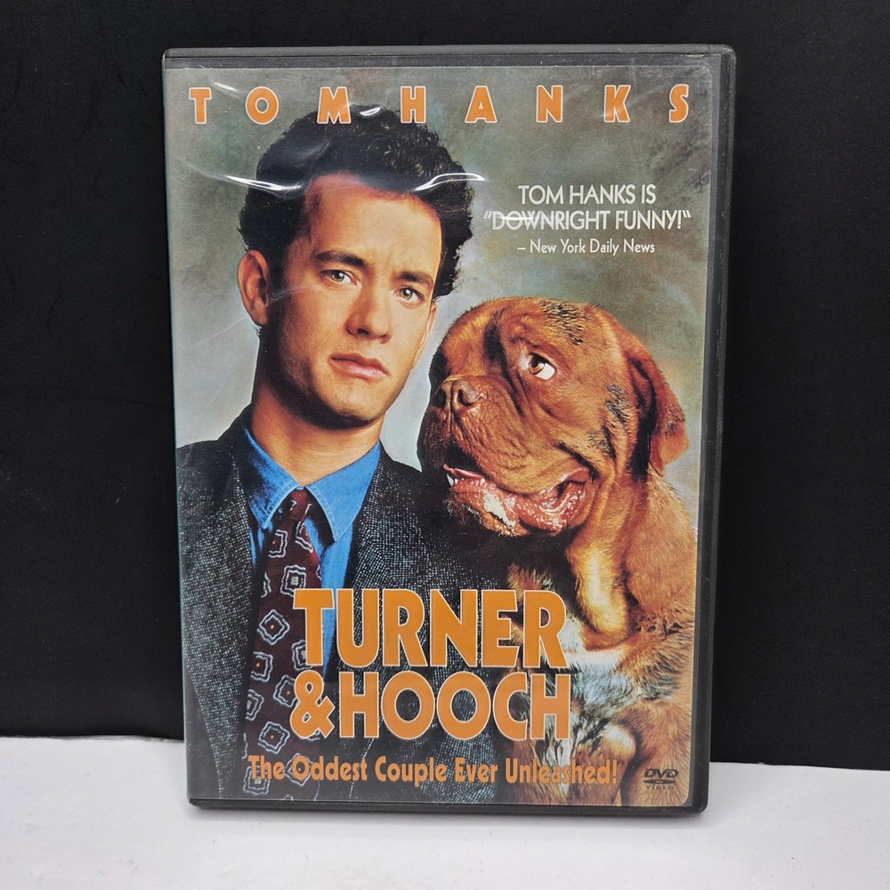 Turner & Hooch DVD Tom Hanks 1989 Buddy Cop Comedy Widescreen PG Retro Movie